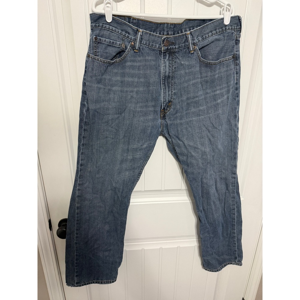 Levi's Jeans Mens 38x30 505 Regular Fit Medium Wash Blue Denim Straight EUC